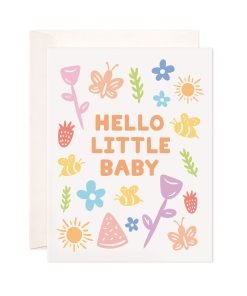 Hello Little Baby Greeting Card